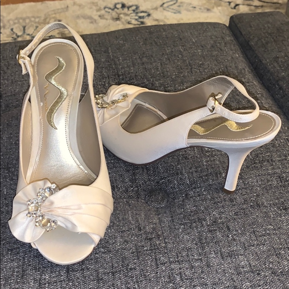 Size 8 M heels (Champagne Color)